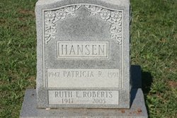 Patricia R <I>Roberts</I> Hansen 