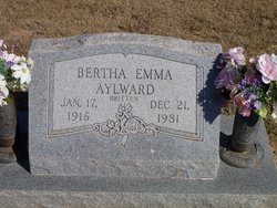 Bertha Emma <I>Britten</I> Aylward 