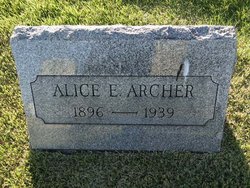Alice Elizabeth <I>Monks</I> Archer 