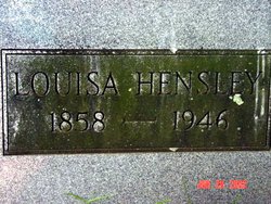 Louisa <I>Webster</I> Hensley 