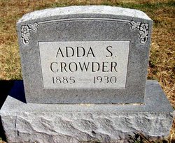 Adelia S “Adda” <I>Curtis</I> Crowder 