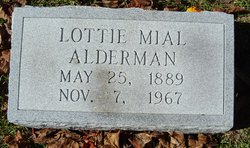 Lottie Mial <I>Andrews</I> Alderman 