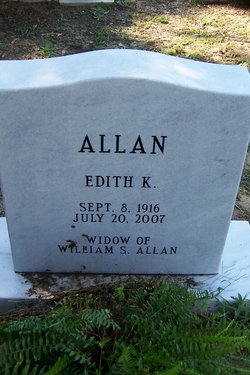 Edith Lucille “Edie” <I>Koeing</I> Allan 