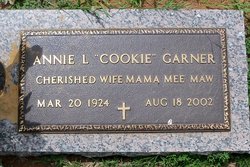 Annie Lou “Cookie” <I>Stone</I> Garner 