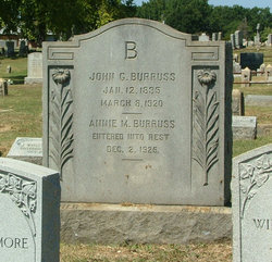 Anna Marie “Annie” <I>Hicks</I> Burruss 