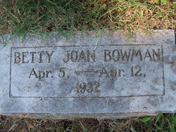 Betty Joan Bowman 
