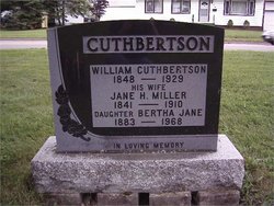 Bertha Jane Cuthbertson 