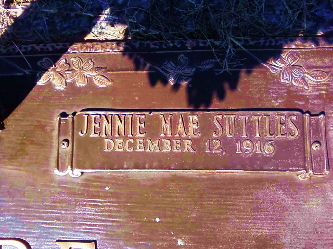Jennie Mae Suttles Moore (1916-2013)