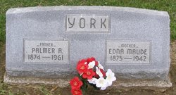 Edna Maude <I>Sullinger</I> York 