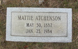 Mattie <I>Freeman</I> Atchenson 