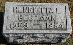 Henrietta Louise “Hattie” <I>Diederich</I> Bechman 
