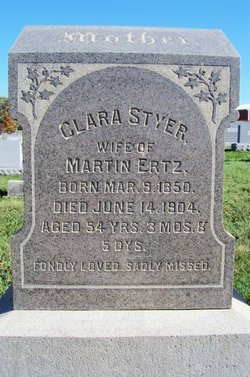 Clara <I>Styer</I> Ertz 
