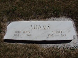 Anna Mary <I>Weber</I> Adams 