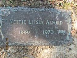 Alice Annette “Nettie” <I>Lifsey</I> Alford 