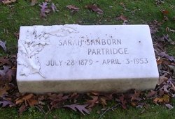Sarah <I>Sanborn</I> Partridge 