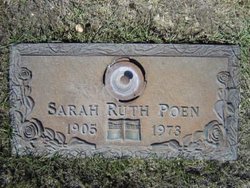 Sarah Ruth <I>Ashcraft</I> Poen 