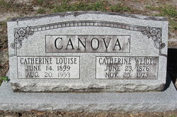 Catherine “Kate” <I>Weigel</I> Canova 