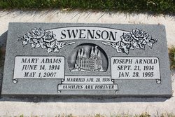 Mary <I>Adams</I> Swenson 