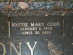 Hattie Mary <I>Cook</I> Anthony 