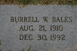 Burrell W Bales 