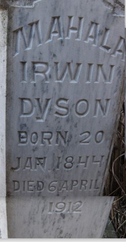 Mahala A. <I>Irwin</I> Dyson 