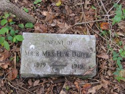 Infant of H. W. Duffee 