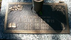 Lillie L Lewis 