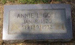 Annie Laura <I>Byrd</I> Goff 