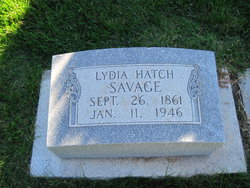 Lydia Lenora <I>Hatch</I> Savage 