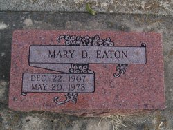 Mary D <I>Coon</I> Eaton 