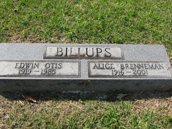 Alice Mae <I>Brenneman</I> Billups 