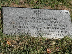 Shirley Craig <I>Taylor</I> Creasman 