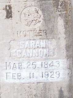 Sarah Jane <I>Johnson</I> Cannon 