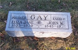 Elizabeth Jane “Eliza” <I>Anderson</I> Gay 