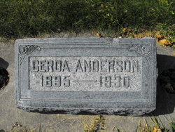Gerda Johanna <I>Larsen</I> Anderson 
