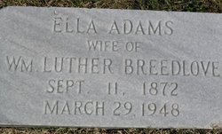 Ella America <I>Adams</I> Breedlove 