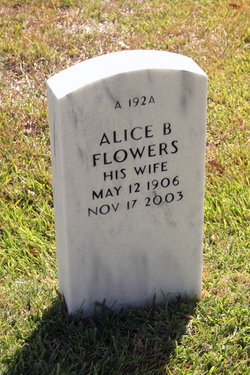 Alice B “Nannie” Flowers 