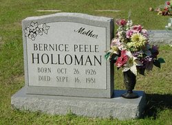 Bernice <I>Peele</I> Holloman 