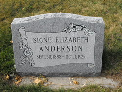 Signe Elizabeth <I>Johansen</I> Anderson 