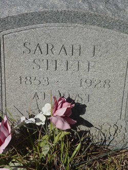 Sarah Elizabeth <I>Brown</I> Steele 