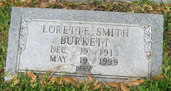Lorette <I>Smith</I> Burkett 