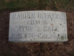 Marian H <I>Payne</I> Hale 