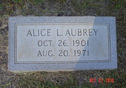 Alice L. <I>West</I> Aubrey 