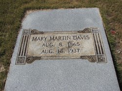 Mary <I>Martin</I> Davis 