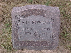 Abraham “Abe” Rowden 