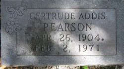 Gertrude Addis <I>Carr</I> Pearson 