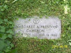 Margaret Anna <I>Shaw</I> Preston Cameron 