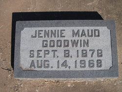 Jennie Maud <I>Hutchins</I> Goodwin 