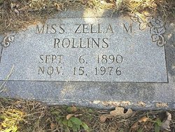 Miss Zella M Rollins 