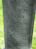 Jennette Ann <I>Steele</I> Brown 